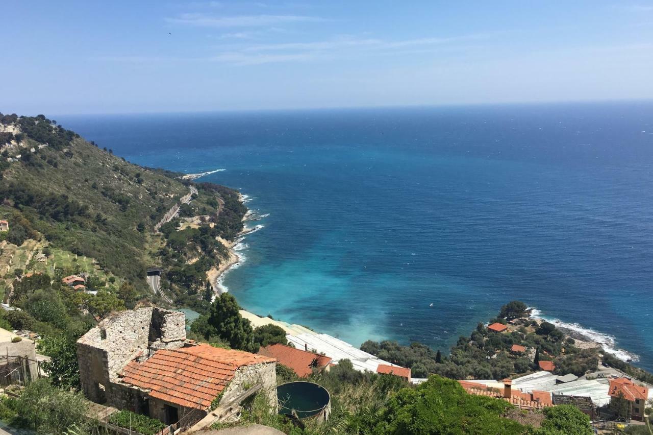 House In Grimaldi. Spectacular View Over The French Riviera! Grimaldi  Exterior photo